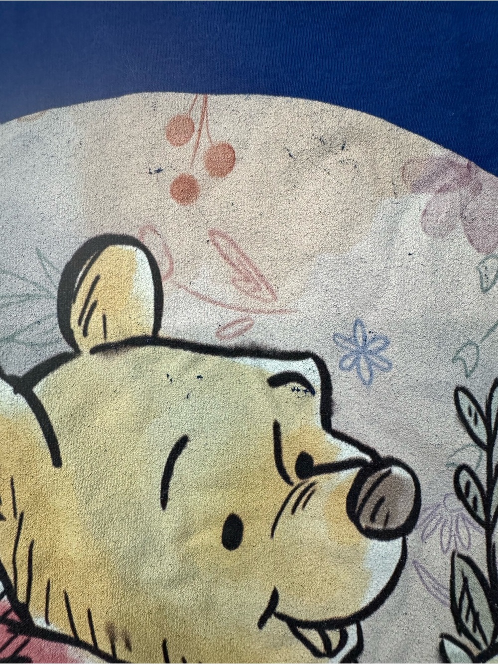 Royal Blue Tank with Winnie the Pooh graphic - Picture 2 of 5